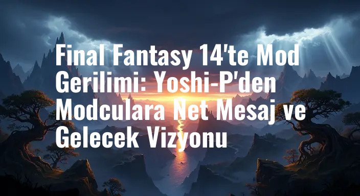 Final Fantasy 14'te Mod Gerilimi: Yoshi-P'den Modculara Net Mesaj ve Gelecek Vizyonu