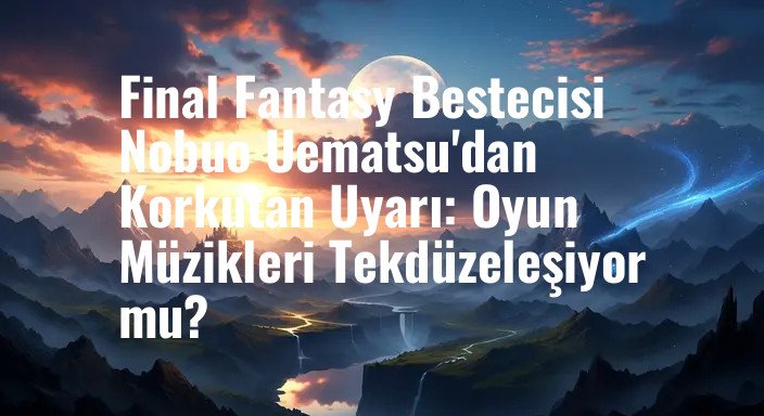 Final Fantasy Bestecisi Nobuo Uematsu'dan Korkutan Uyarı: Oyun Müzikleri Tekdüzeleşiyor mu?