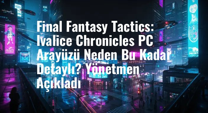Final Fantasy Tactics: Ivalice Chronicles PC Arayüzü Neden Bu Kadar Detaylı? Yönetmen Açıkladı
