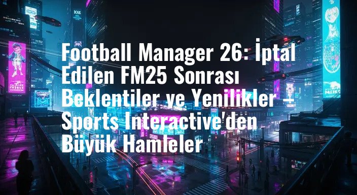 Football Manager 26: İptal Edilen FM25 Sonrası Beklentiler ve Yenilikler – Sports Interactive'den Büyük Hamleler