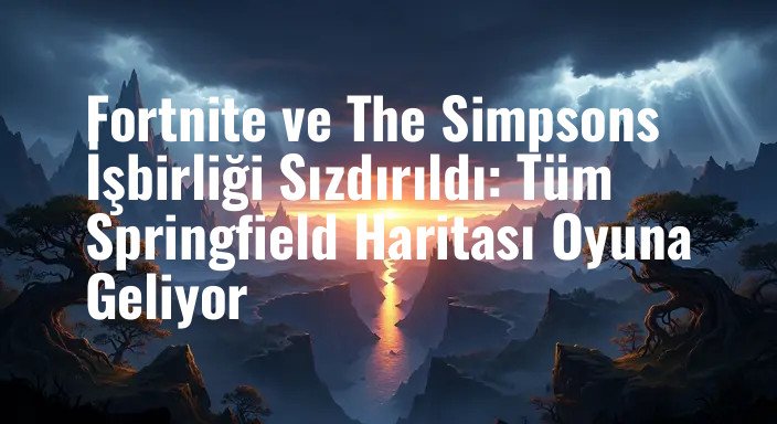 Fortnite ve The Simpsons İşbirliği Sızdırıldı: Tüm Springfield Haritası Oyuna Geliyor