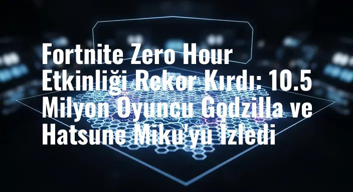 Fortnite Zero Hour Etkinliği Rekor Kırdı: 10.5 Milyon Oyuncu Godzilla ve Hatsune Miku'yu İzledi