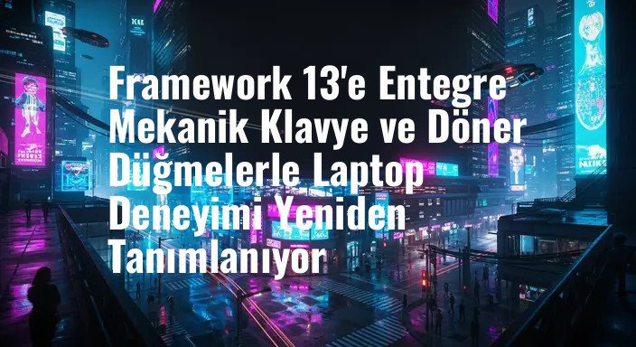Framework 13'e Entegre Mekanik Klavye ve Döner Düğmelerle Laptop Deneyimi Yeniden Tanımlanıyor