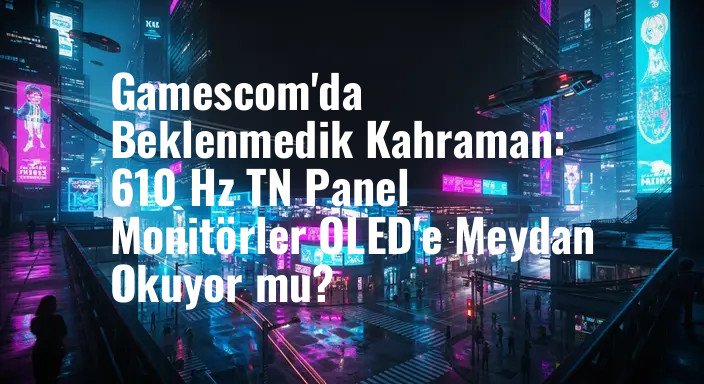 Gamescom'da Beklenmedik Kahraman: 610 Hz TN Panel Monitörler OLED'e Meydan Okuyor mu?