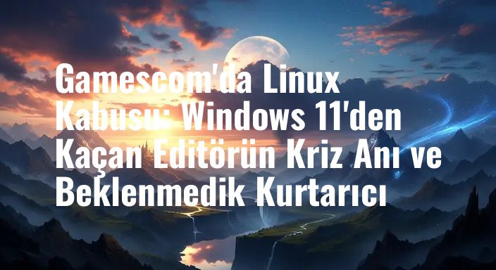 Gamescom'da Linux Kabusu: Windows 11'den Kaçan Editörün Kriz Anı ve Beklenmedik Kurtarıcı