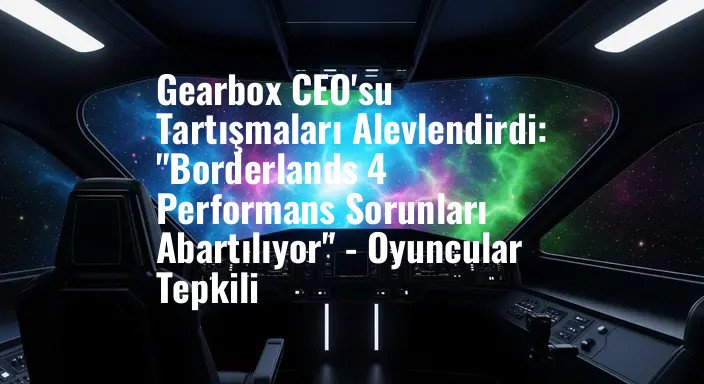 Gearbox CEO'su Tartışmaları Alevlendirdi: "Borderlands 4 Performans Sorunları Abartılıyor" - Oyuncular Tepkili
