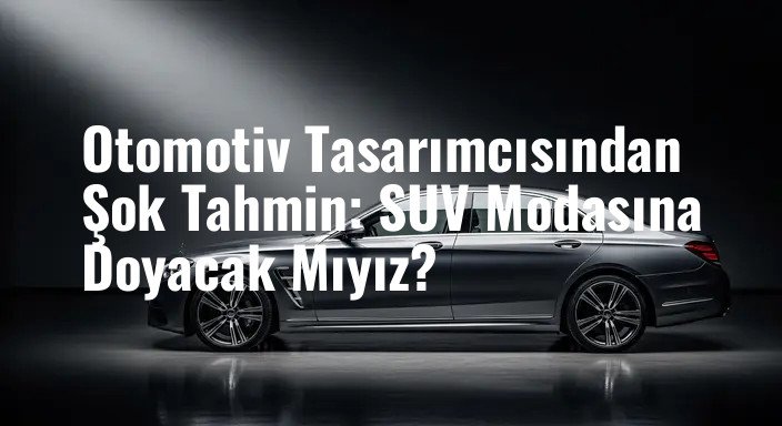 Otomotiv Tasarımcısından Şok Tahmin: SUV Modasına Doyacak Mıyız?