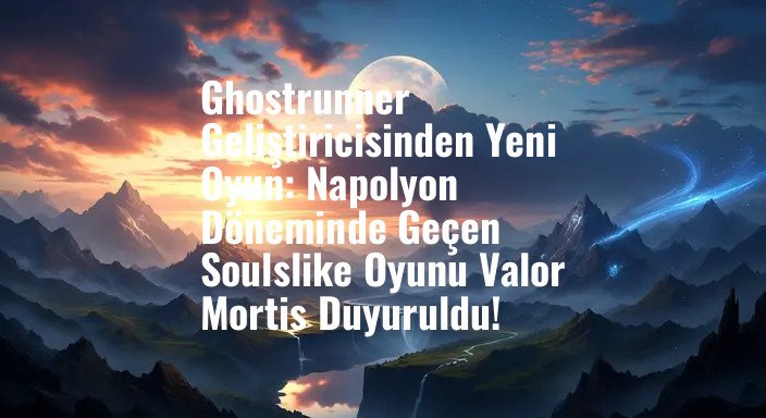 Ghostrunner Geliştiricisinden Yeni Oyun: Napolyon Döneminde Geçen Soulslike Oyunu Valor Mortis Duyuruldu!