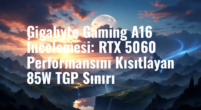 Gigabyte Gaming A16 İncelemesi: RTX 5060 Performansını Kısıtlayan 85W TGP Sınırı
