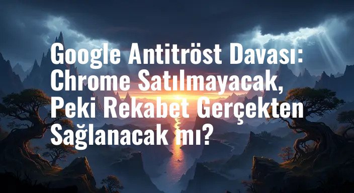 Google Antitröst Davası: Chrome Satılmayacak, Peki Rekabet Gerçekten Sağlanacak mı?