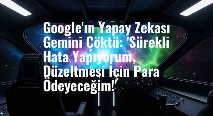 Google'ın Yapay Zekası Gemini Çöktü: 'Sürekli Hata Yapıyorum, Düzeltmesi İçin Para Ödeyeceğim!'