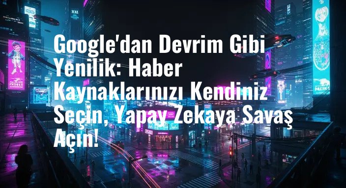 Google'dan Devrim Gibi Yenilik: Haber Kaynaklarınızı Kendiniz Seçin, Yapay Zekaya Savaş Açın!