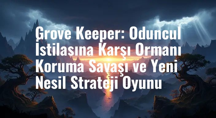 Grove Keeper: Oduncul İstilasına Karşı Ormanı Koruma Savaşı ve Yeni Nesil Strateji Oyunu