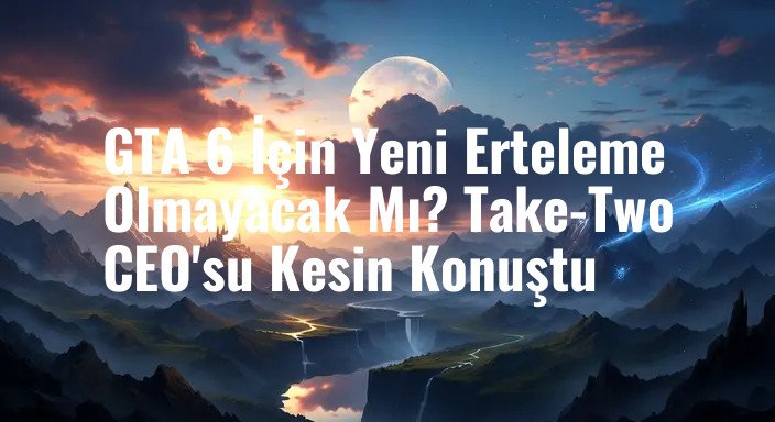 GTA 6 İçin Yeni Erteleme Olmayacak Mı? Take-Two CEO'su Kesin Konuştu