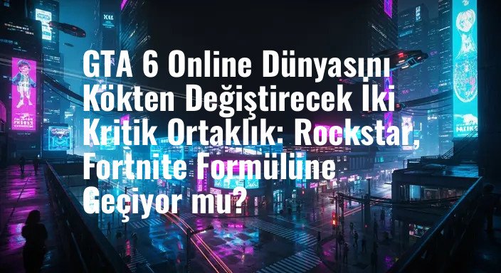 GTA 6 Online Dünyasını Kökten Değiştirecek İki Kritik Ortaklık: Rockstar, Fortnite Formülüne Geçiyor mu?