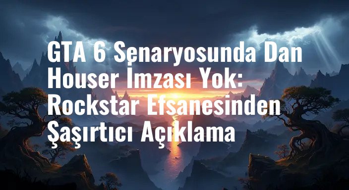 GTA 6 Senaryosunda Dan Houser İmzası Yok: Rockstar Efsanesinden Şaşırtıcı Açıklama