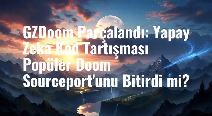 GZDoom Parçalandı: Yapay Zeka Kod Tartışması Popüler Doom Sourceport'unu Bitirdi mi?