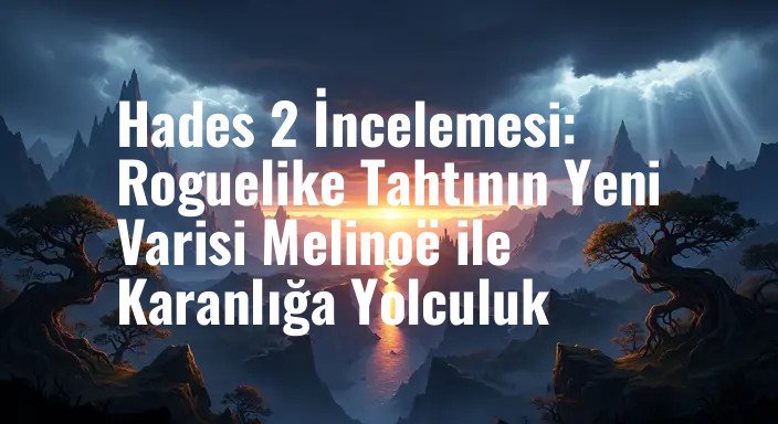 Hades 2 İncelemesi: Roguelike Tahtının Yeni Varisi Melinoë ile Karanlığa Yolculuk