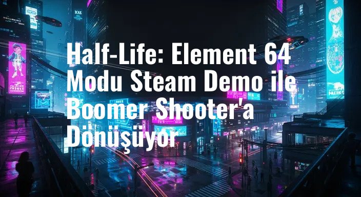 Half-Life: Element 64 Modu Steam Demo ile Boomer Shooter'a Dönüşüyor