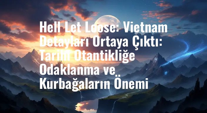 Hell Let Loose: Vietnam Detayları Ortaya Çıktı: Tarihi Otantikliğe Odaklanma ve Kurbağaların Önemi