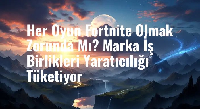 Her Oyun Fortnite Olmak Zorunda Mı? Marka İş Birlikleri Yaratıcılığı Tüketiyor