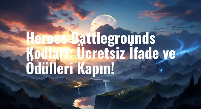 Heroes Battlegrounds Kodları: Ücretsiz İfade ve Ödülleri Kapın!