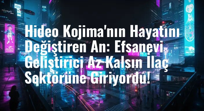 Hideo Kojima'nın Hayatını Değiştiren An: Efsanevi Geliştirici Az Kalsın İlaç Sektörüne Giriyordu!