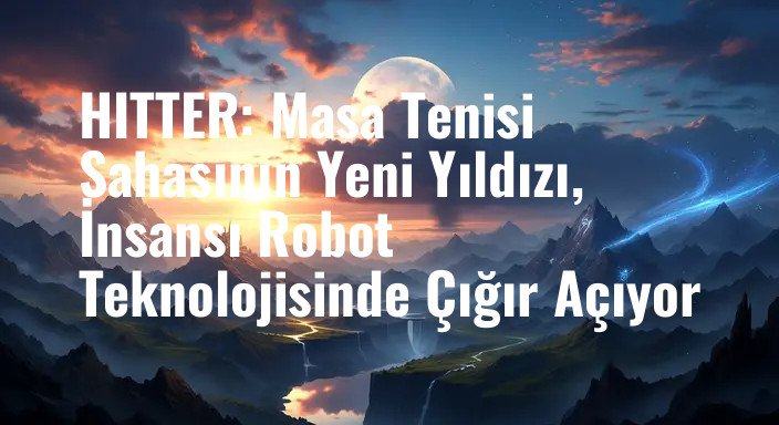 HITTER: Masa Tenisi Sahasının Yeni Yıldızı, İnsansı Robot Teknolojisinde Çığır Açıyor