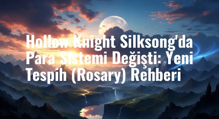 Hollow Knight Silksong'da Para Sistemi Değişti: Yeni Tespih (Rosary) Rehberi