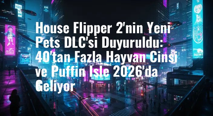 House Flipper 2'nin Yeni Pets DLC'si Duyuruldu: 40'tan Fazla Hayvan Cinsi ve Puffin Isle 2026'da Geliyor