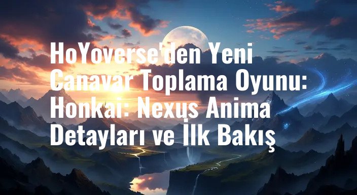HoYoverse'den Yeni Canavar Toplama Oyunu: Honkai: Nexus Anima Detayları ve İlk Bakış