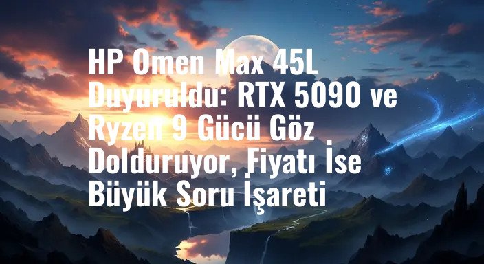 HP Omen Max 45L Duyuruldu: RTX 5090 ve Ryzen 9 Gücü Göz Dolduruyor, Fiyatı İse Büyük Soru İşareti