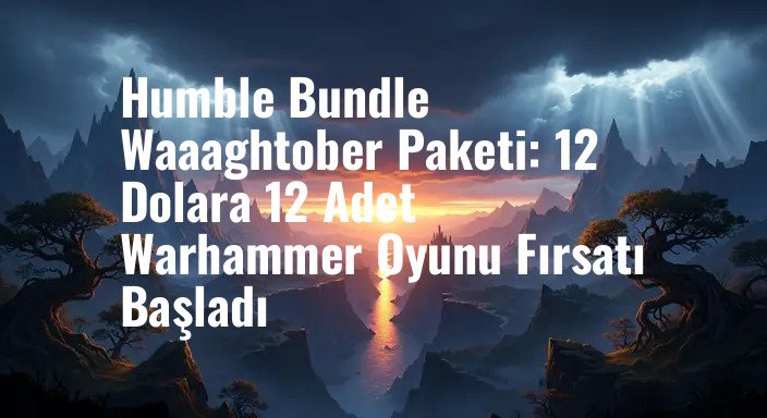 Humble Bundle Waaaghtober Paketi: 12 Dolara 12 Adet Warhammer Oyunu Fırsatı Başladı