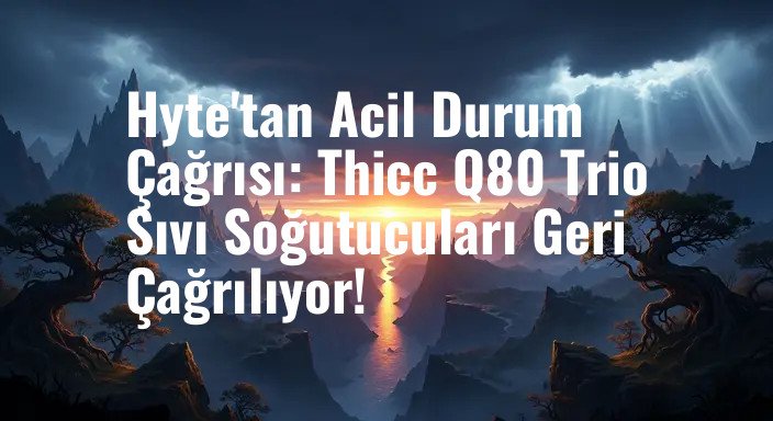 Hyte'tan Acil Durum Çağrısı: Thicc Q80 Trio Sıvı Soğutucuları Geri Çağrılıyor!