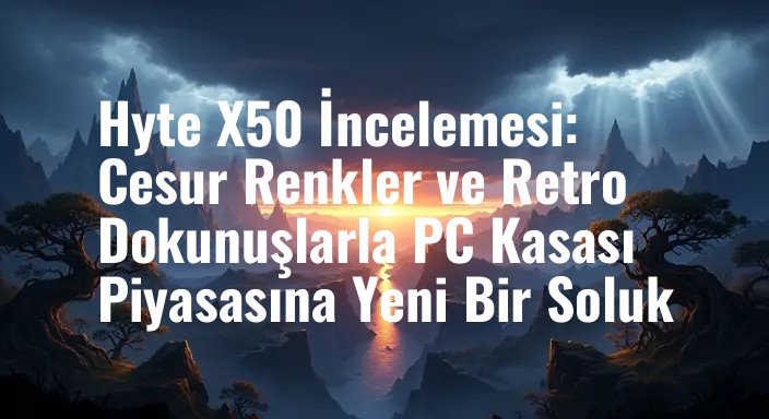 Hyte X50 İncelemesi: Cesur Renkler ve Retro Dokunuşlarla PC Kasası Piyasasına Yeni Bir Soluk