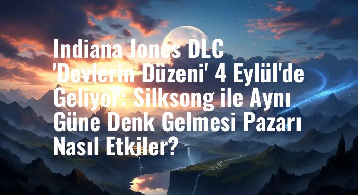 Indiana Jones DLC 'Devlerin Düzeni' 4 Eylül'de Geliyor: Silksong ile Aynı Güne Denk Gelmesi Pazarı Nasıl Etkiler?