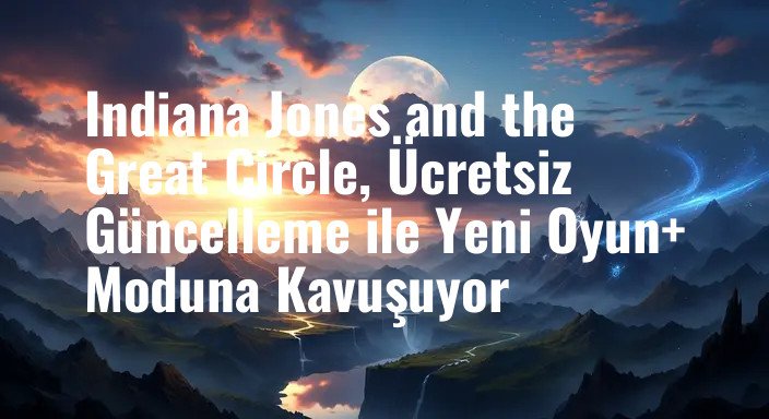 Indiana Jones and the Great Circle, Ücretsiz Güncelleme ile Yeni Oyun+ Moduna Kavuşuyor