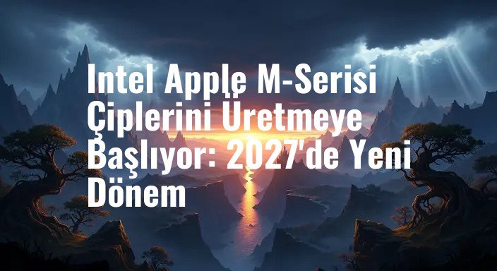 Intel Apple M-Serisi Çiplerini Üretmeye Başlıyor: 2027'de Yeni Dönem