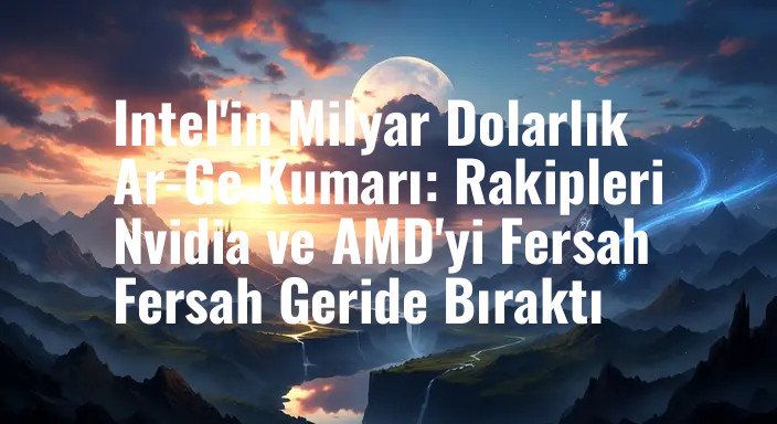 Intel'in Milyar Dolarlık Ar-Ge Kumarı: Rakipleri Nvidia ve AMD'yi Fersah Fersah Geride Bıraktı