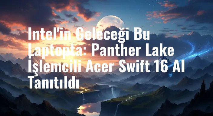 Intel'in Geleceği Bu Laptopta: Panther Lake İşlemcili Acer Swift 16 AI Tanıtıldı