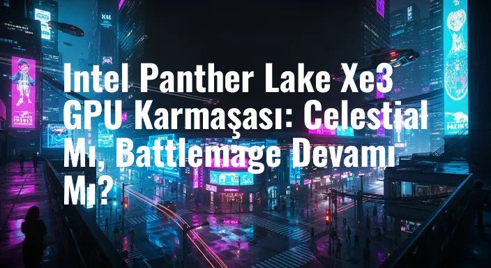 Intel Panther Lake Xe3 GPU Karmaşası: Celestial Mı, Battlemage Devamı Mı?