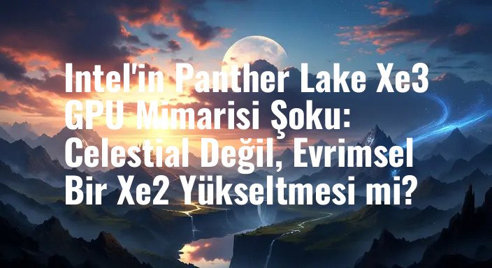 Intel'in Panther Lake Xe3 GPU Mimarisi Şoku: Celestial Değil, Evrimsel Bir Xe2 Yükseltmesi mi?