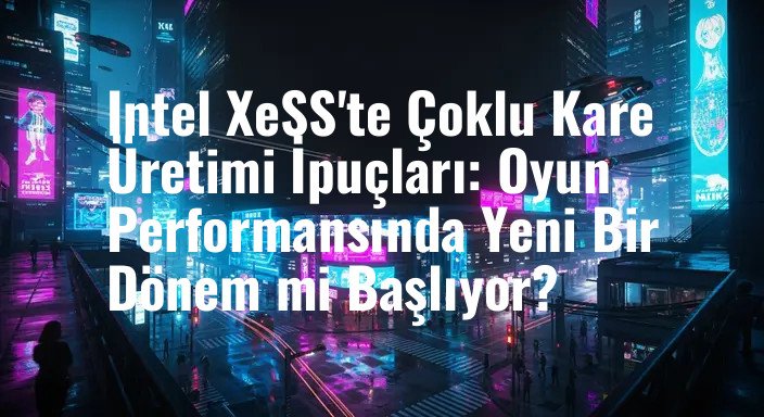 Intel XeSS'te Çoklu Kare Üretimi İpuçları: Oyun Performansında Yeni Bir Dönem mi Başlıyor?