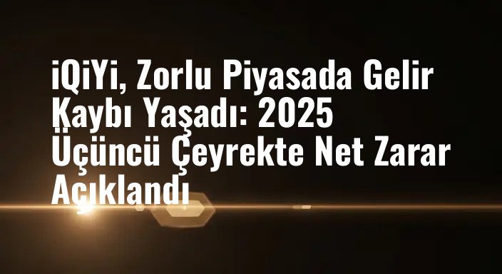 iQiYi, Zorlu Piyasada Gelir Kaybı Yaşadı: 2025 Üçüncü Çeyrekte Net Zarar Açıklandı