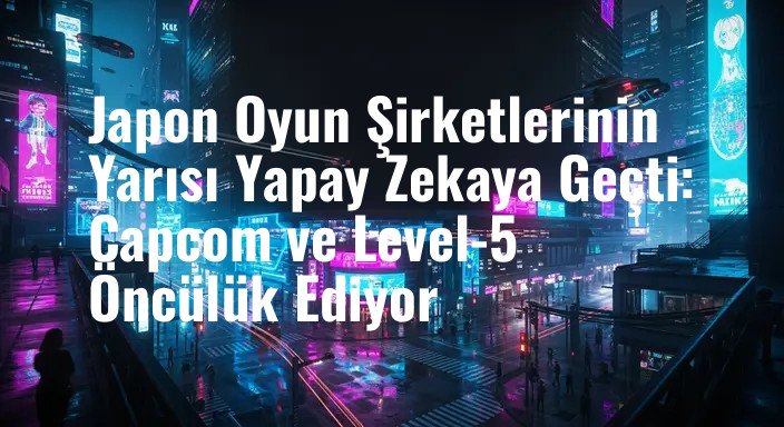Japon Oyun Şirketlerinin Yarısı Yapay Zekaya Geçti: Capcom ve Level-5 Öncülük Ediyor