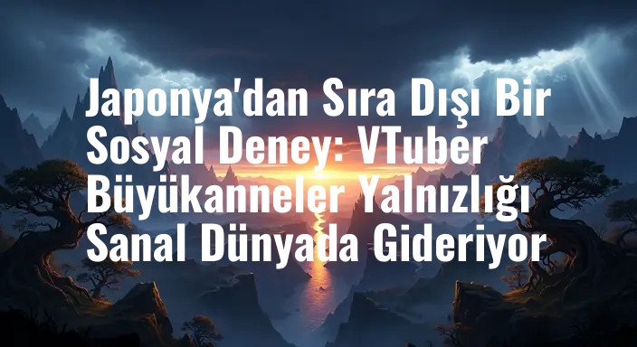 Japonya'dan Sıra Dışı Bir Sosyal Deney: VTuber Büyükanneler Yalnızlığı Sanal Dünyada Gideriyor