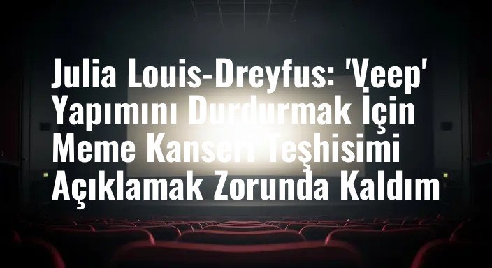 Julia Louis-Dreyfus: 'Veep' Yapımını Durdurmak İçin Meme Kanseri Teşhisimi Açıklamak Zorunda Kaldım