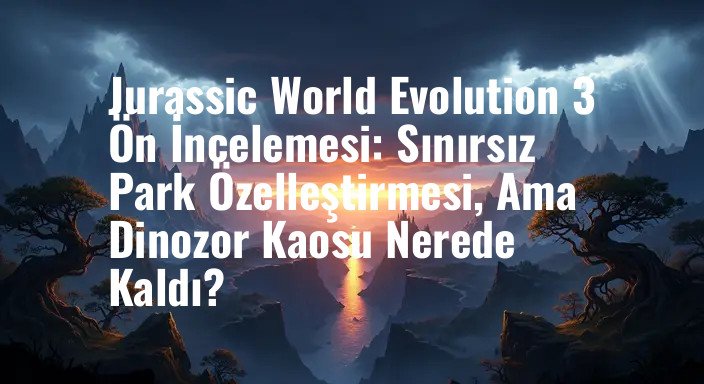 Jurassic World Evolution 3 Ön İncelemesi: Sınırsız Park Özelleştirmesi, Ama Dinozor Kaosu Nerede Kaldı?