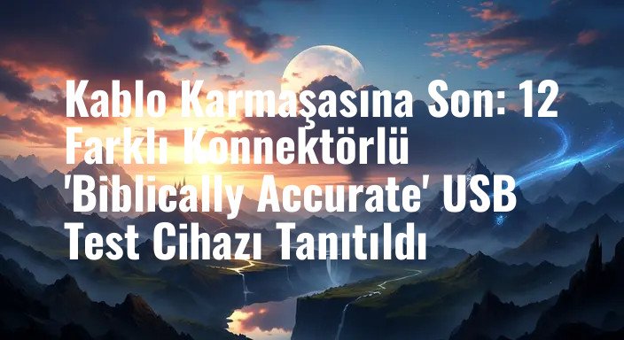 Kablo Karmaşasına Son: 12 Farklı Konnektörlü 'Biblically Accurate' USB Test Cihazı Tanıtıldı