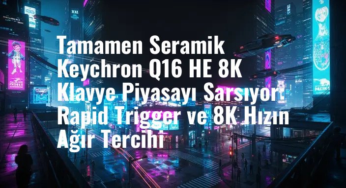 Tamamen Seramik Keychron Q16 HE 8K Klavye Piyasayı Sarsıyor: Rapid Trigger ve 8K Hızın Ağır Tercihi